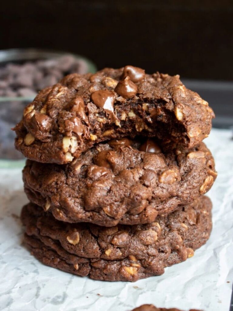 Soft Chocolate Oatmeal Cookies