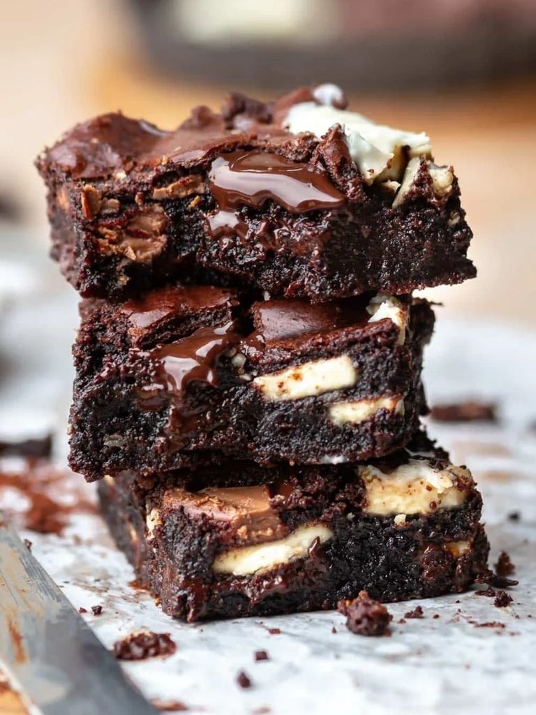 Irresistibly Triple Chocolate Brownies